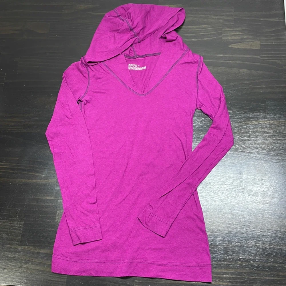 Mossimo Hooded Long Sleeve Shirt - Picture 1 of 3